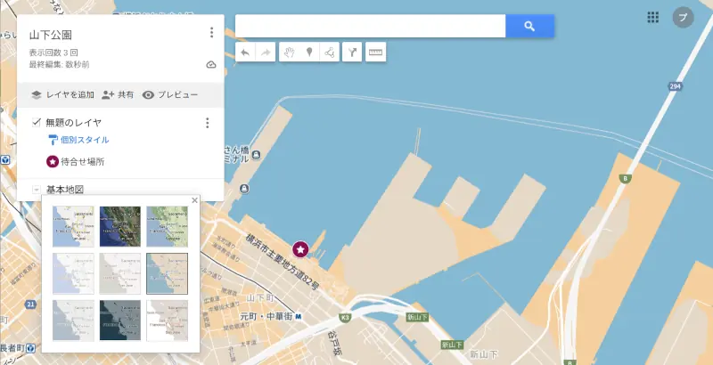 シンプルな地図